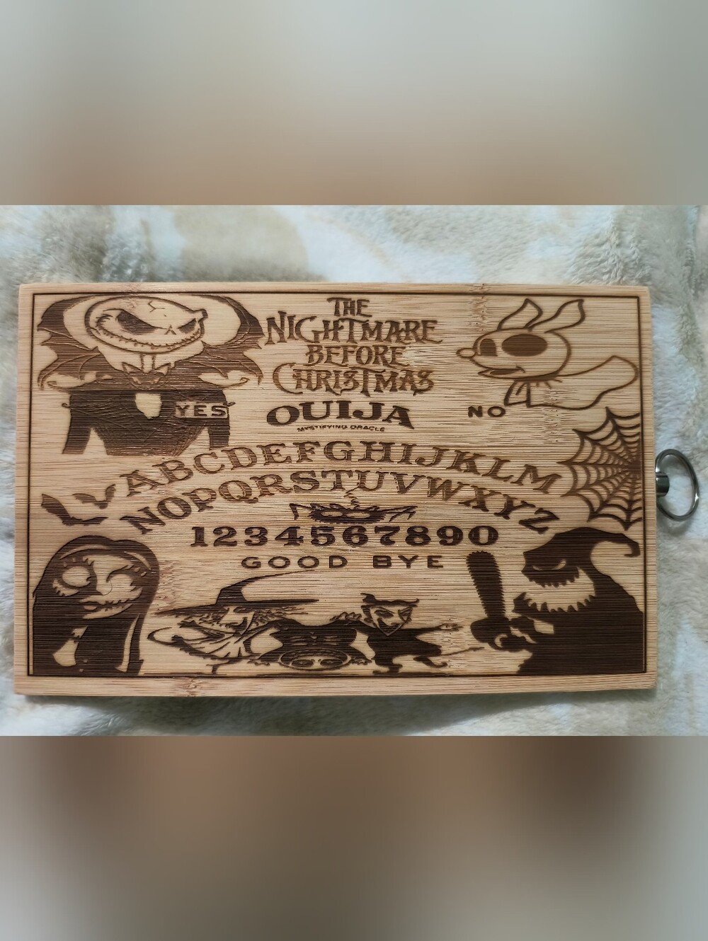 Nightmare Before Christmas Ouija Board Cutting Board
